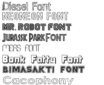 Outline Fonts Free Download | Fonts4Free