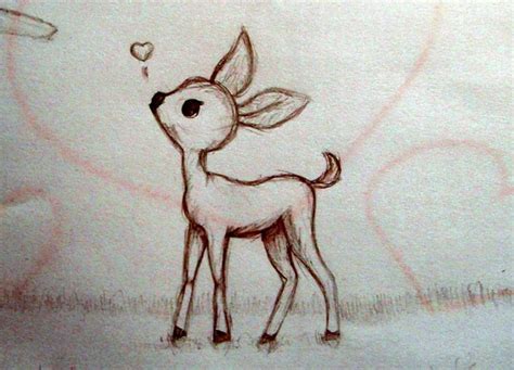 how to draw a cute deer outline step by step easy - Google Search | Deer drawing, Drawings ...