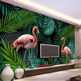 Flamingo Tropical Rainforest Wall Mural Wallpaper Aus Online Store – Woodland Gatherer