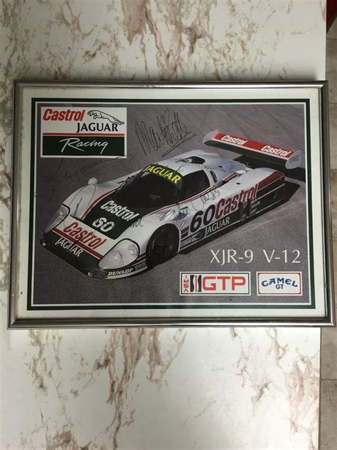 Imsa jaguar Castrol gtp handout autographed scca vintage historic ...