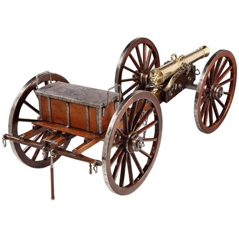 Working-scale 19th Century Cannon Model at 1stdibs