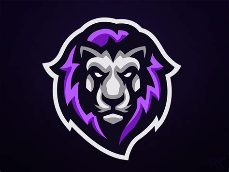 Purple Lion Logo - LogoDix