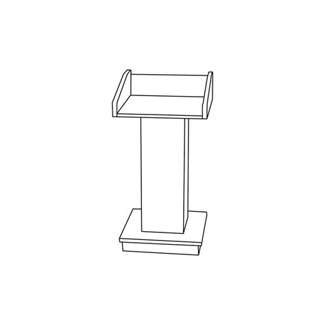 Podium Icon Furniture Logo Design Vector Template Illustration 26961357 ...