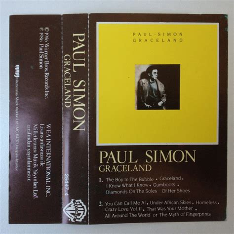 Paul Simon - Graceland (Cassette, Album) | Discogs