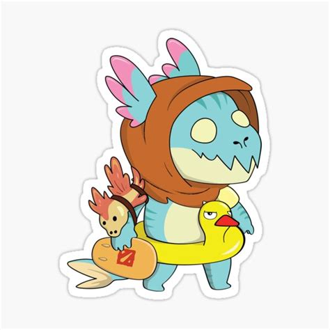 "Slark Dota 2 Cartoon " Sticker for Sale by spnoward | Redbubble