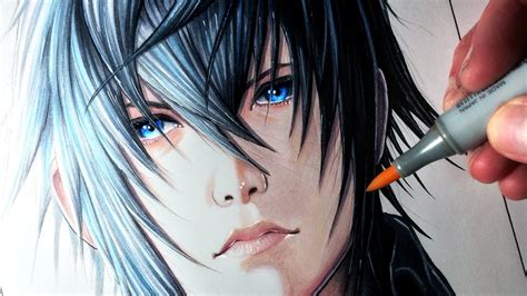 Let's Draw NOCTIS from FINAL FANTASY XV - FAN ART FRIDAY - YouTube