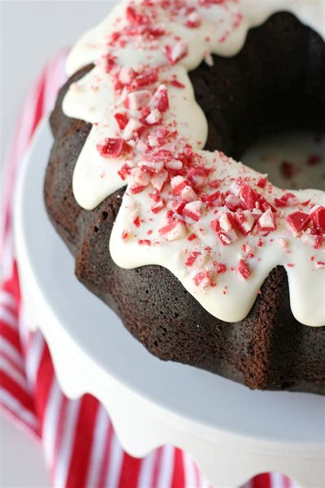 Chocolate Peppermint Bundt Cake - Glorious Treats