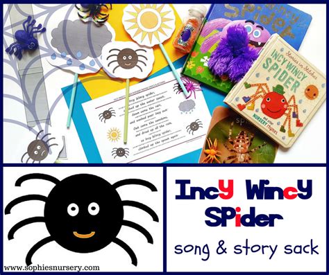 Incy Wincy Spider Song & Story Sack Activities - Sophie's Nursery