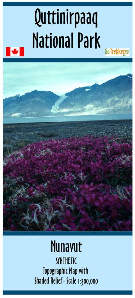 Quttinirpaaq National Park map | GoTrekkers Map Store