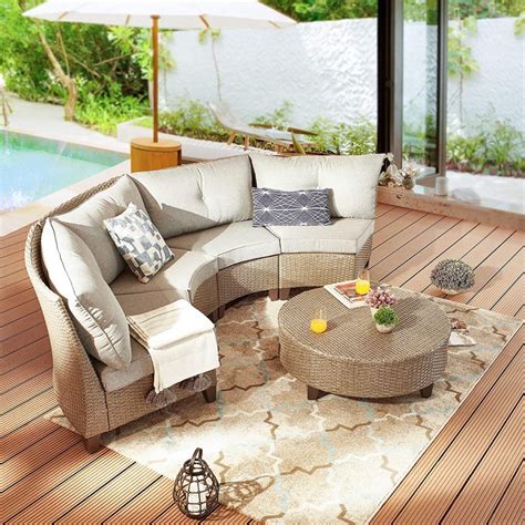 curved outdoor modular sofa | Interior Design Ideas