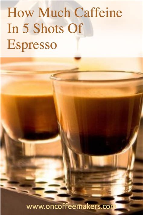 More than five espresso shots a day could lead to health issues