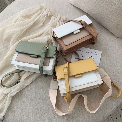 Mini Leather Crossbody Bags For Women Chain Shoulder Simple Lady Travel ...