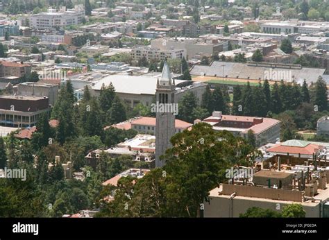 Aerial view of the campus of the University of California Berkeley (UC ...