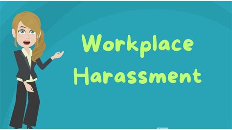 Zero Tolerance for Workplace Harassment - YouTube