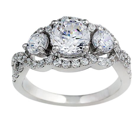 2.50CTTW 3 Stone Lab-Created Diamond Ring in 14K White Gold – Little Switzerland