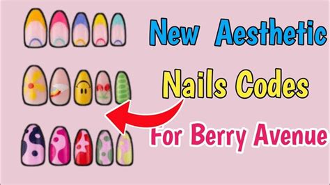 Berry Avenue New Beautiful Nails Codes (2024) l Roblox New Nails Codes | Berries, Coding, Roblox ...