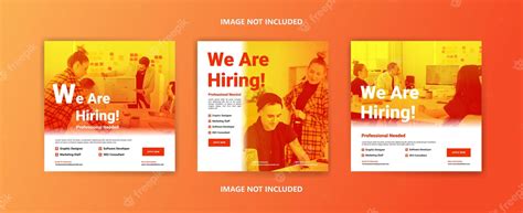 Premium Vector | We're hiring job offer leaflet template job vacancy flyer poster template design