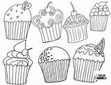 Free Cupcake Coloring Pages — Stevie Doodles sketch template