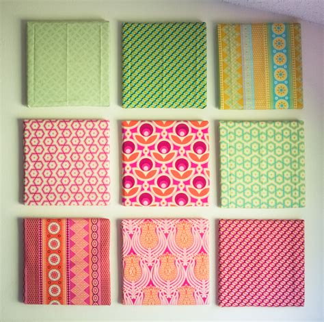 Fabric Storage On The Wall! {DIY temporary fabric art}