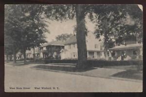 Postcard WEST WINFIELD NY Main Street Houses | eBay