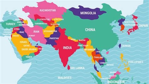 Asian Countries And Capitals Map Large World Map Imag - vrogue.co