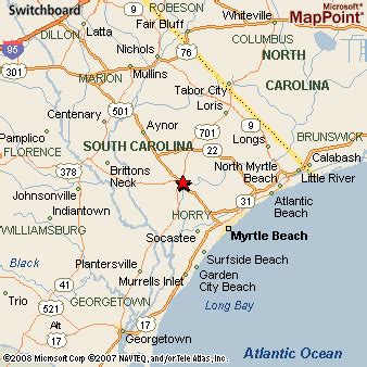 Where is Conway, South Carolina? see area map & more