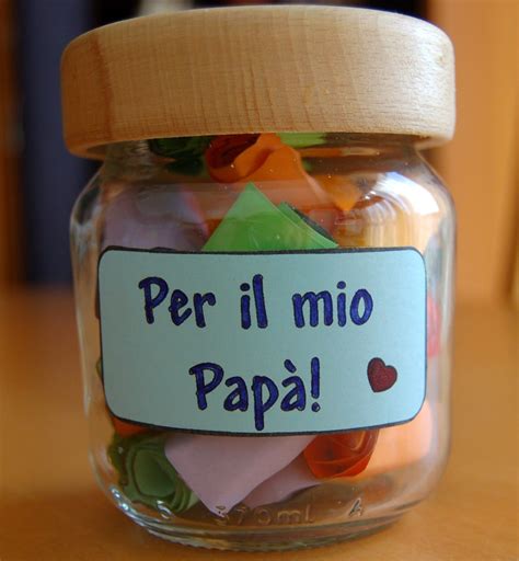 Barattolo delle coccole per il papà | Regali per la festa del papà ...