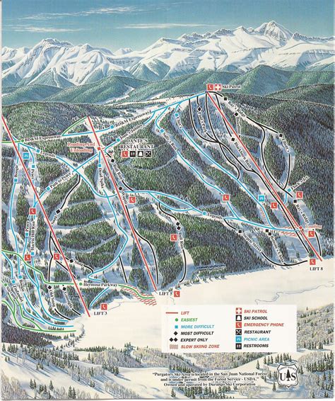 Purgatory Ski Resort Trail Map