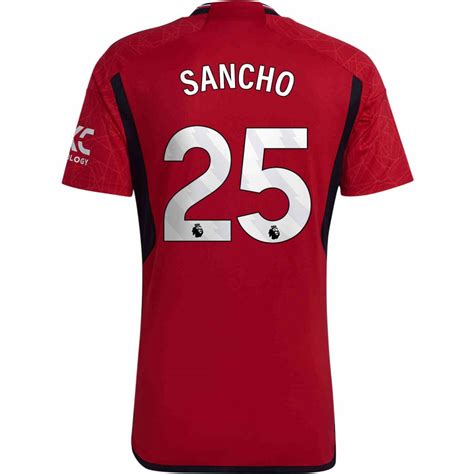 2023/24 Kids Nike Jadon Sancho Manchester United Home Jersey - SoccerPro