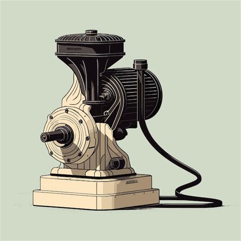 Premium Vector | Vector of a black and white vector icon of a water pump