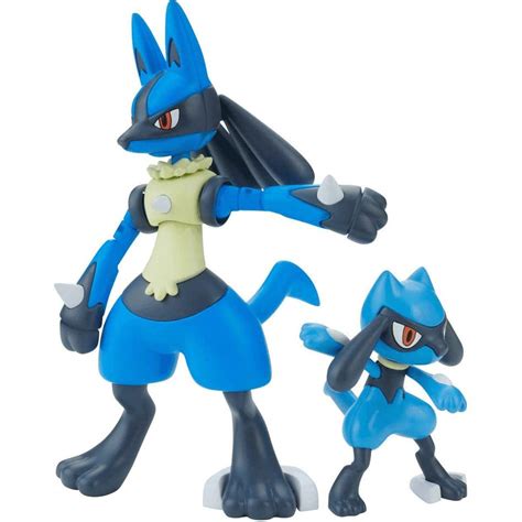 Buy Pokemon Bandai Hobby Riolu & Lucario Pokemon Model Kit, Mulitcolor ...