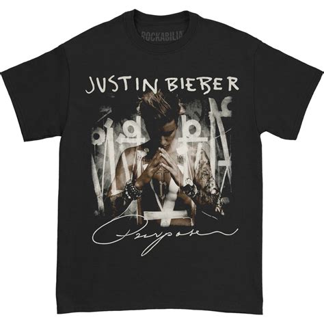 Justin Bieber Purpose Album T-shirt 287081 | Rockabilia Merch Store