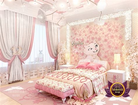 Luxury Pink Bedroom Interior Design for Girls