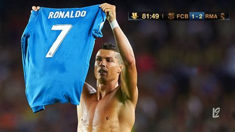 Cristiano Ronaldo vs Barcelona - Scored crazy goal and got Red Card ...