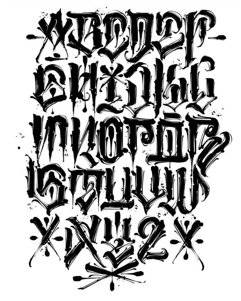 Tattoo Fonts Alphabet Graffiti , Tattoo Fonts Alphabet | Lettering styles alphabet, Tattoo fonts ...