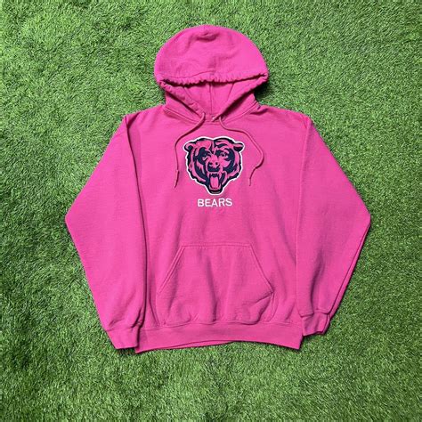 Pink Chicago Bears Logo Hoodie! Condition: Refer to... - Depop