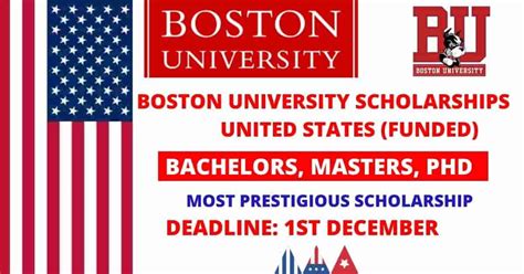 Boston University Scholarships In USA 2025 (Funded) - Opportunity Portal