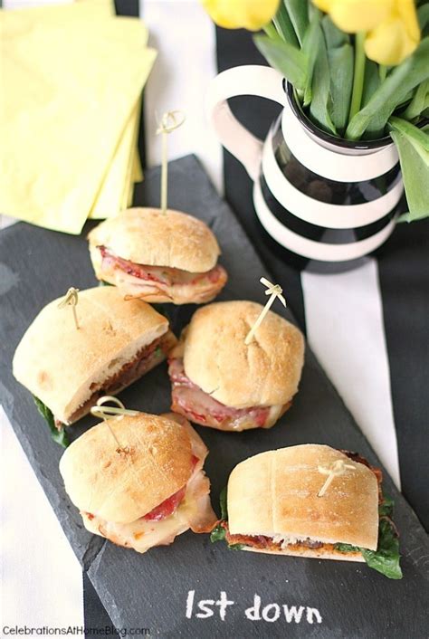 Mini Turkey Sandwiches for a Party (baked) - Celebrations at Home