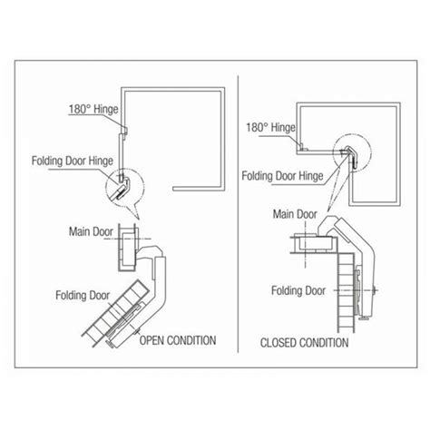 Folding Door Hinge (I) (Set of 2 Pcs.) - Sqr-ft.com