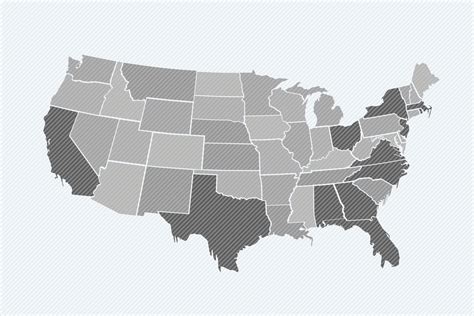 Grey Usa Map Background 2059400 Vector Art at Vecteezy