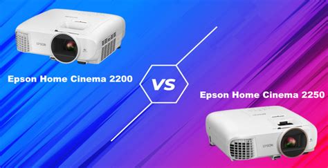 Epson Home Cinema 2200 vs 2250 Side By Side Comparison