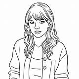 Taylor Swift Is Lovely coloring Page  Download Print Or Color Online sketch template