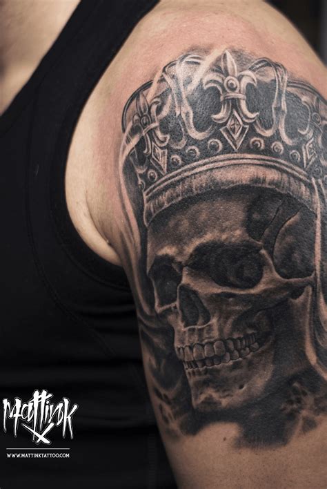 Skull King Crown Tattoo