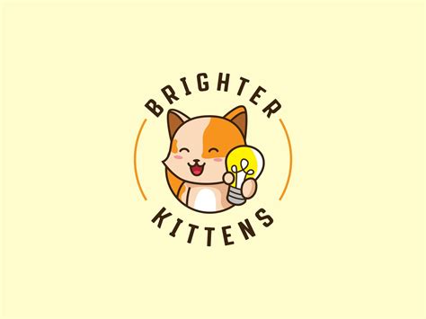 BRIGHTER KITTENS Cute Logo Design by issar arbiullah Minimal Logo ...