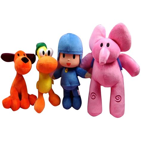 Anime Pocoyo Plush Toys Doll Elly & Pato & POCOYO & Loula Plush Stuffed Animals Toys Brinquedos ...