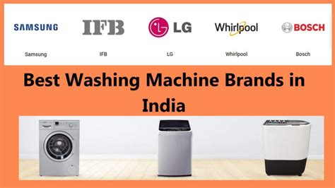 Top 10 Best Washing Machine Brands In India 2024