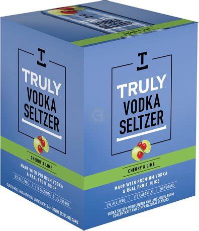 Truly Vodka Seltzer Cherry Lime RTD Cocktail Cans 12OZ - Gabriel's Liquor