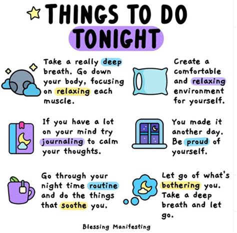 Things To Do Tonight To Relax Before Bed : r/coolguides