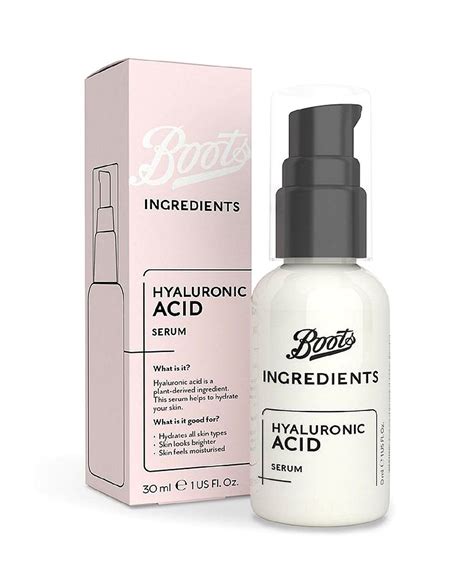 Buy Boots Ingredients Hyaluronic Acid Serum 30ml online | Boots KSA