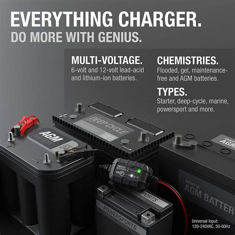 GENIUS2 6V/12V 2-Amp Smart Battery Charger – Ernies